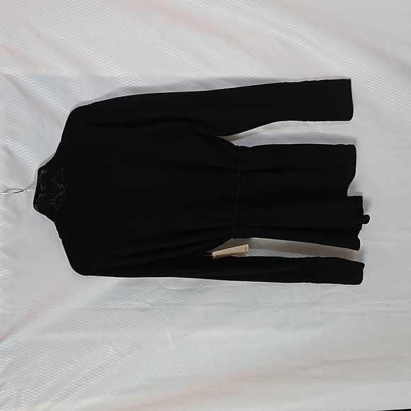 I.E. Open Belted  Long Sleeve Cardigan Sweater  Sz XL Black NWT - Picture 2 of 11